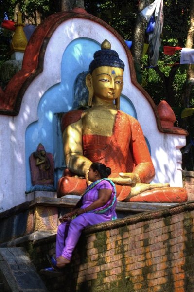 Непал: Посчитанные обезьяны и отдыхающий Будда