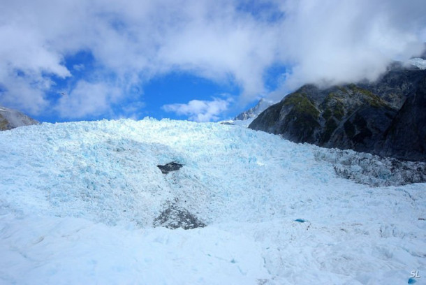Franz Josef Glacier (полет на вертолете).
