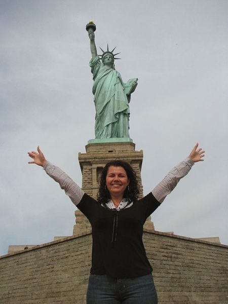 New York. Liberty Island. Statue of Liberty. Ellis Island.