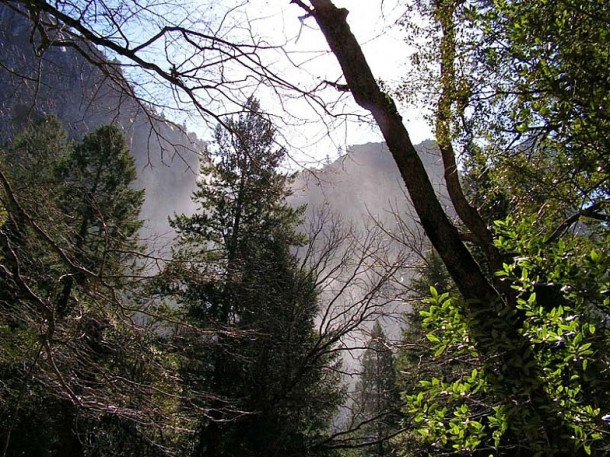 California. Yosemite Valley. Bridalveil Fall. El Capitan. Half Dome.