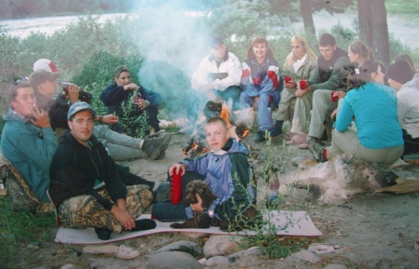 Рафтинг по Катуни. Горный Алтай. 2002.